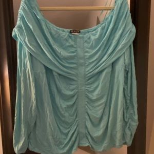 New ruched off-the-shoulder top!